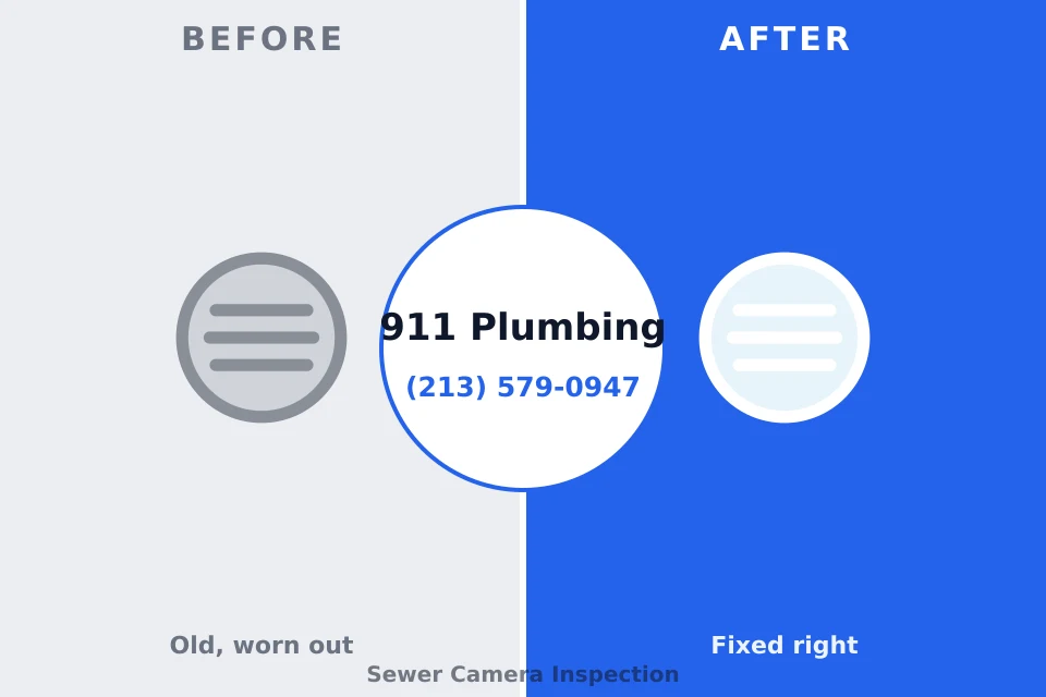 Before and after: plumbing repair Verdi, NV